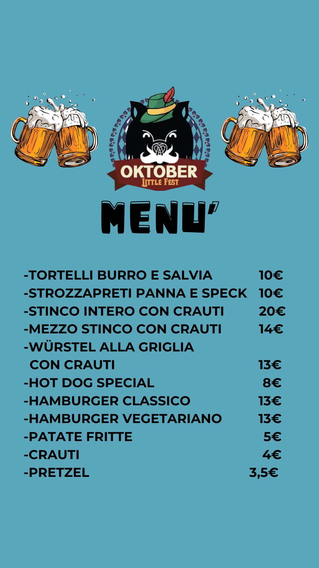 MENU OKTOBER 2024