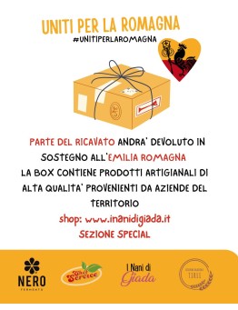 BOX RACCOLTA FONDI - UNITI PER LA ROMAGNA