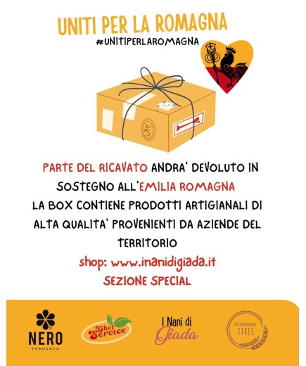 BOX RACCOLTA FONDI - UNITI PER LA ROMAGNA